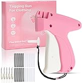 Stitch Gun for Clothes - Handheld Micro Stitch Sewing Gun Quick Clothing Dress Quilting Fixer Hemming Tool for Instant Repairs, 6 Needle, 1000 Black & 1000 White Fasteners Sewing Kit