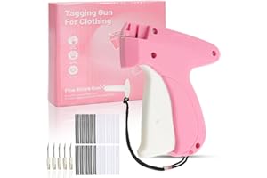 Stitch Gun for Clothes Stitchy Tagging Gun for Clothing Stitchy Quick Clothing Fixer -Includes 1,000 Black Fasteners & 1,000 