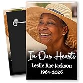 Custom Memorial Photo Button Pin | Funeral, Celebration of Life, Sympathy, Remembrance, Memorial Service, Anniversary, In Loving Memory, Condolence