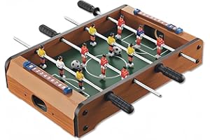 YTOTY 14" Tabletop Foosball Table- Portable Mini Table Football Wooden Soccer Game Tabletop for Kids Educational Toy, Mini Indoor Table Soccer Set for Game Rooms, Parties, Family Night