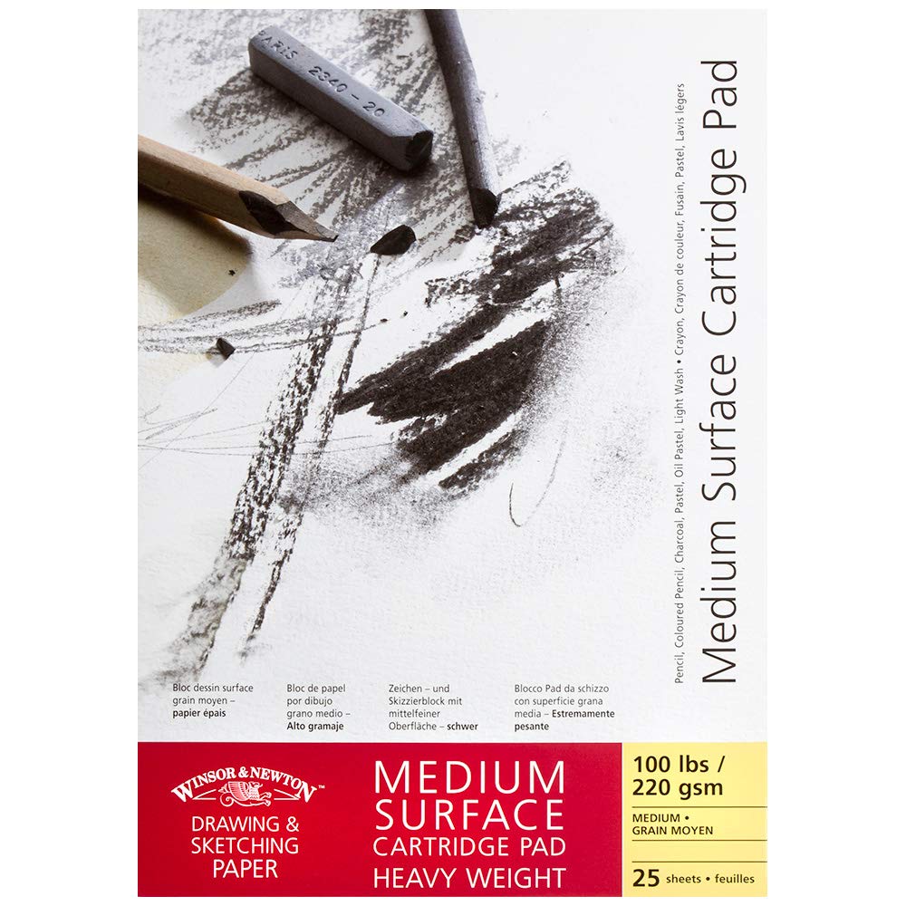 Winsor & Newton medium surface cartridge pad A5 220gsm 25 sheets