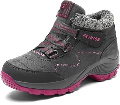 Gomnear Mujer Botas de montaña Zapatos de Trekking Calentar Forrado de