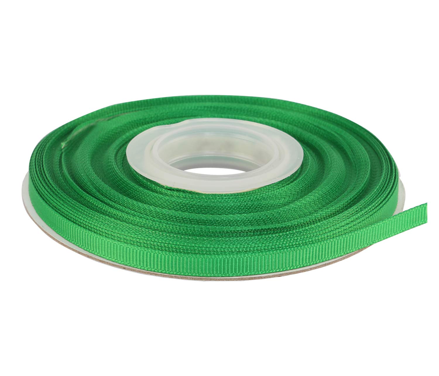Ribbonitlux 6mm Wide Solid Grosgrain Ribbon 22 Meters (580-Emerald, Set for Gift Wrapping, Party Decor, Sewing Applications, Wedding and Craft