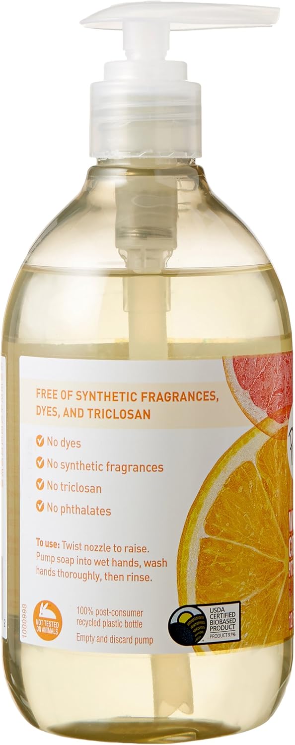  Brand - Presto! Biobased Hand Soap, Wild Citrus Scent, 12 Fluid Ounces, Pack of 6: Health & Personal Care
