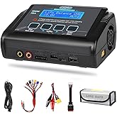 LiPo Battery Charger, 150W 10A RC Balance Fast Battery Charger Discharger for 1S-6S LiPo/Li-ion/Life/LiHV Battery 1-15S NiMH/NiCD PB Smart Batteries RC Car Drone
