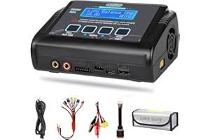 HTRC LiPo Battery Charger, 150W 10A RC Balance Fast Battery Charger Discharger for 1S-6S LiPo/Li-ion/Life/LiHV Battery 1-15S NiMH/NiCD PB Smart Batteries RC Car Drone