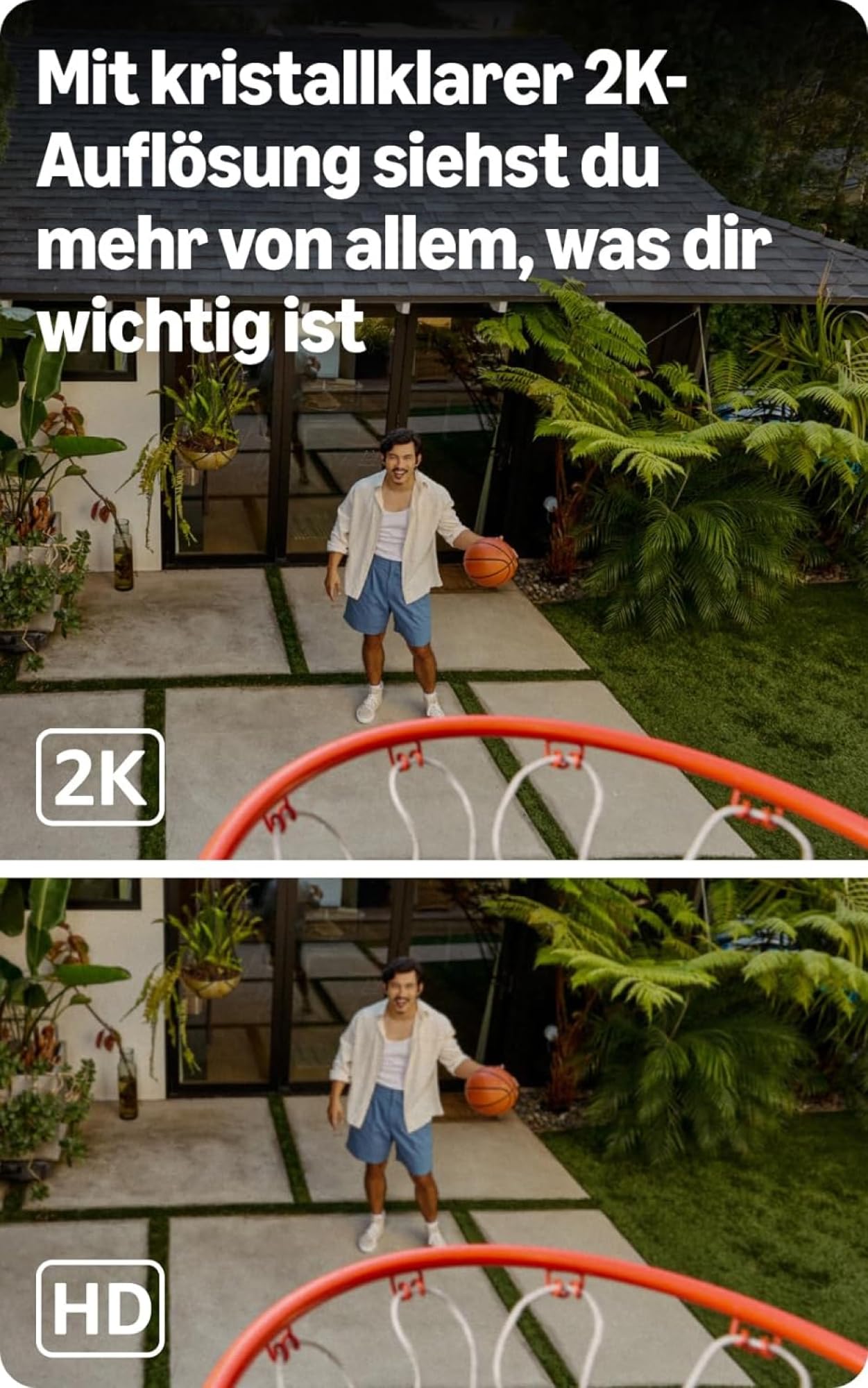 Blink Außenkamera 2K+ (neueste Generation) + Blink Videotürklingel – Kabellose, intelligente Sicherheitskamera, 2K-Videoauflösung. Sync-Basismodul enthalten – 1-Kamera-System, Schwarz 3