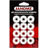 Janome Prewound Embroidery Machine Bobbins 12 per Card