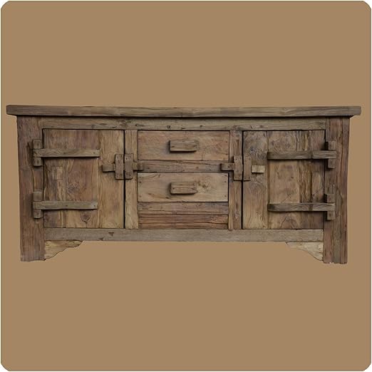 Simandra Altholz Kommode Lombok Vintage Massiv Teakholz Mobel Handarbeit Antik 2 Amazon De Kuche Haushalt