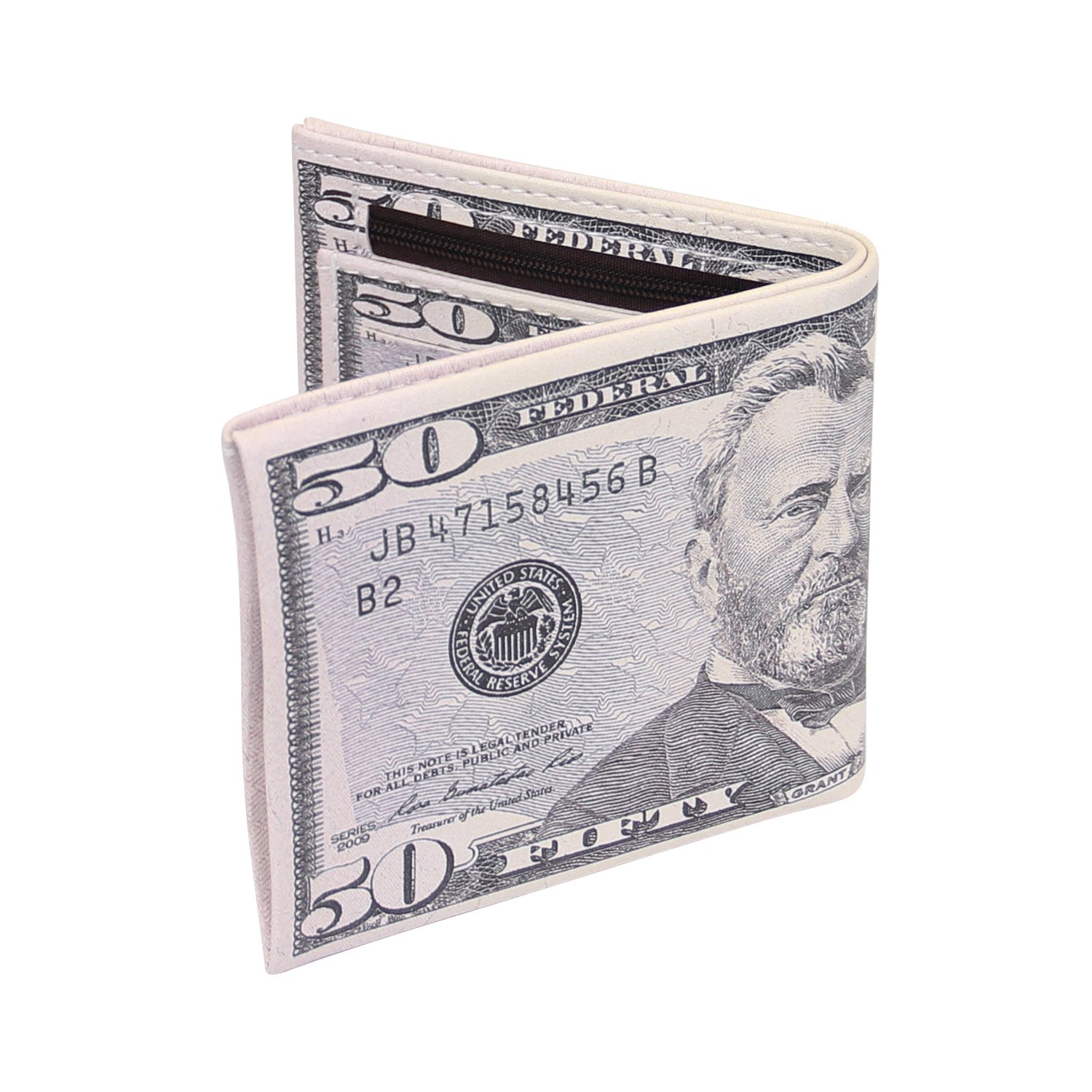 LUI SUI-Men Us Dollar Bill Wallet Billfold Leather Credit Card Photo Holder…