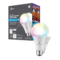 GE CYNC A21 Smart LED Light Bulbs, Color Changing
