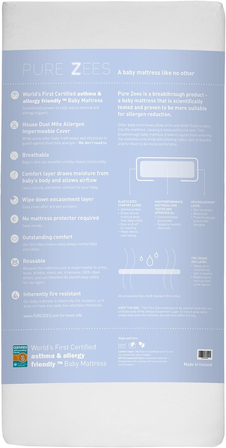 pure zees cot bed mattress
