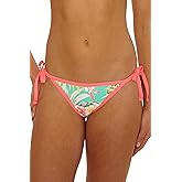 Salt Life Women's Biscayne Tie Side Bikini Bottom, Cheeky Coverage, Swimwear Separates