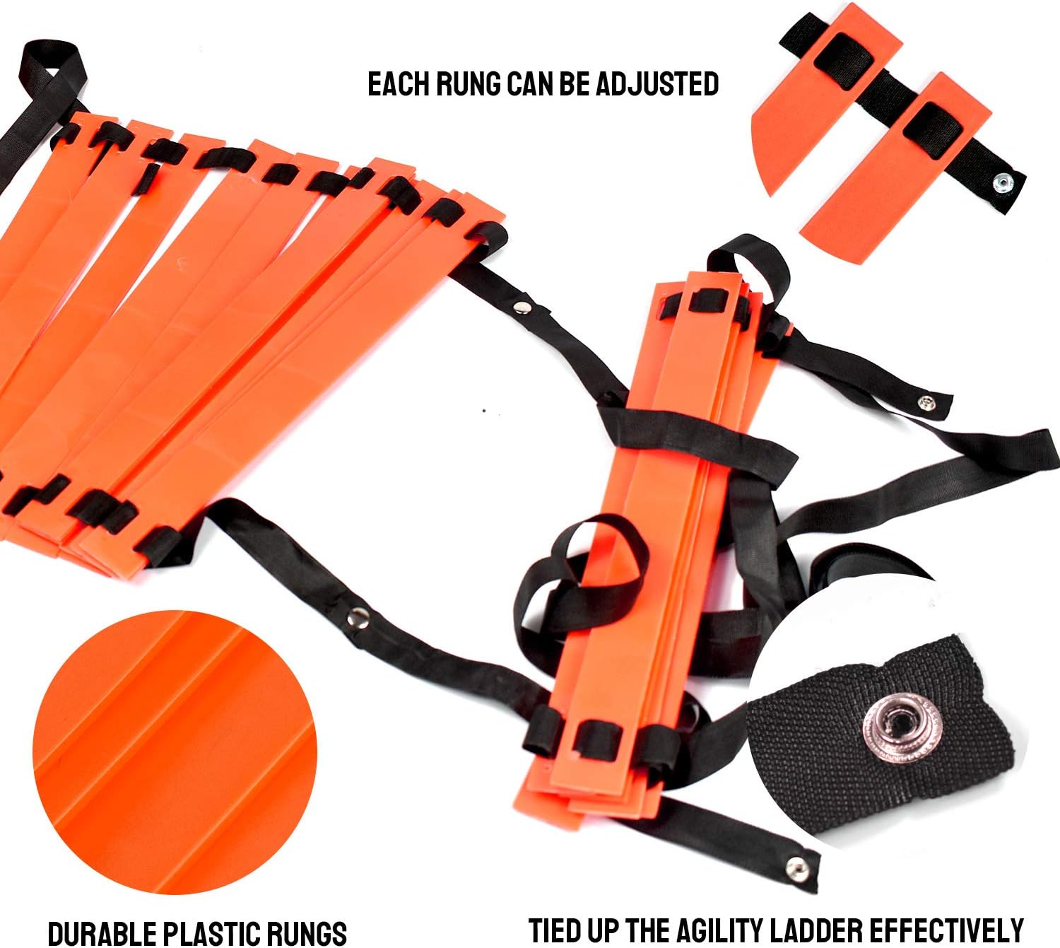 TNZMART Agility Ladder Speed Ladder 10FT 20FT Training Equipment for Football Soccer Basketball with Carrying Bag : Sports & Outdoors