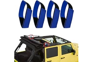 Soft Top Straps for Jeep,Soft Top Tie Down Straps for Jeep,Heavy Duty Rear Window Tie Down Straps for Jeep Wrangler JK JKU JL