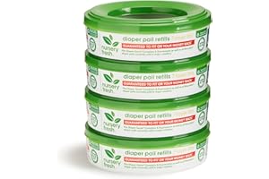 Nursery Fresh® Refill Rings for Diaper Genie® and Munchkin® Diaper Pails, Holds up to 1,088 Newborn Diapers, 4 Pack