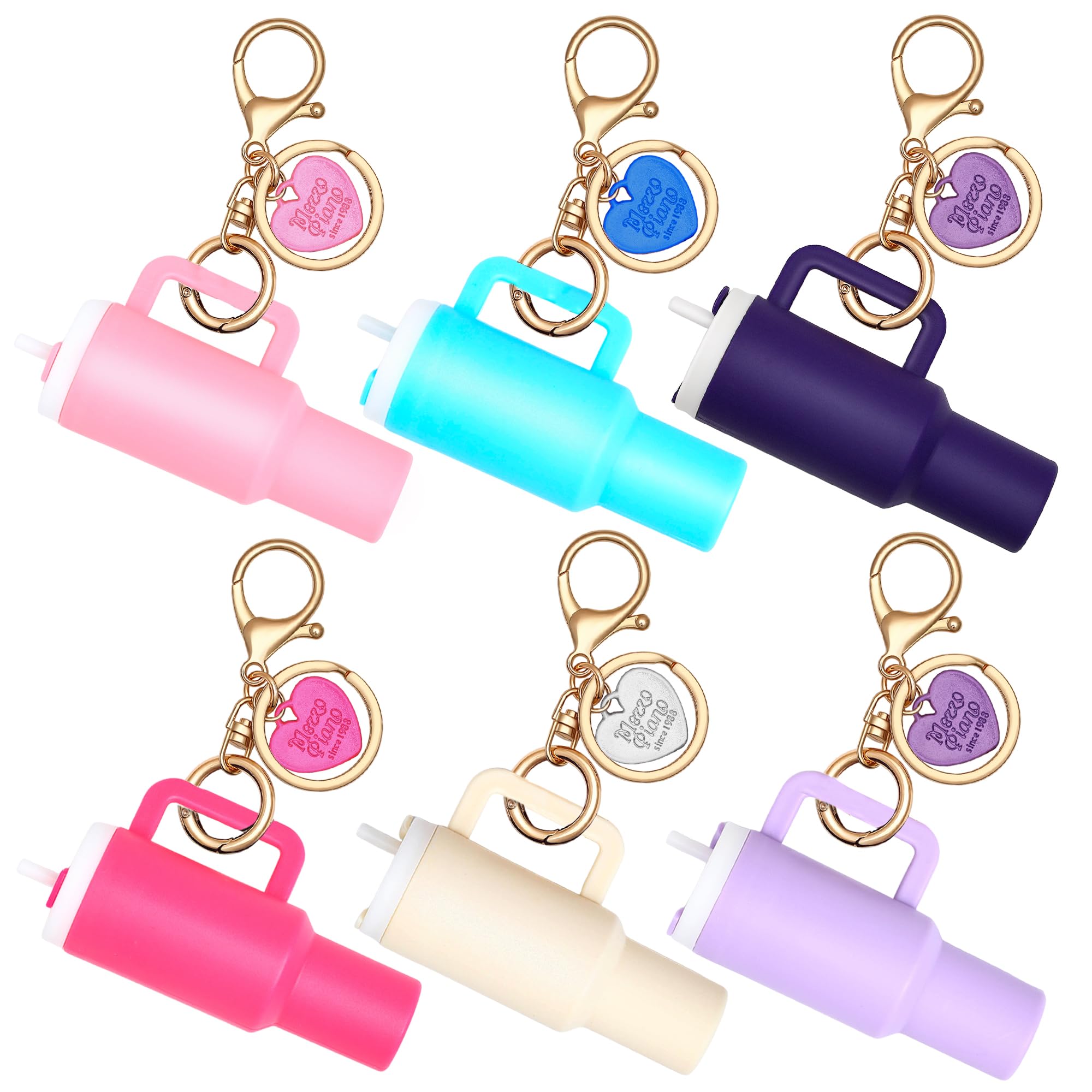 Photo 1 of *PARTIAL SET*
6pcs Mini Tumbler Keychain for Stanley Cup, Cute Chapstick Lip Balm Holder Lipstick Chap Stick Gloss Ring Jewelry Key Chain Case Charms for Women Purse Handbag Backpack with Lover(PinkWhitePurple)