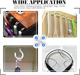 GLARKS 100 White Vinyl Cup Hooks Screw 6 Sizes Ceiling Mug Hangers Assortment view 6