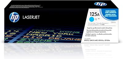 HP CB541A 125A Cyan Toner Cartridge Original LaserJet 1400 Pages Single