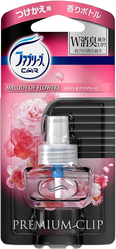 Amazon Co Jp ｐ ｇ クルマ用ファブリーズ プレミアムクリップ メロディオブフラワーの香り つけかえ用 約７０日用 ３個セット 車 バイク