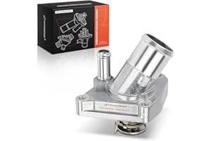 A-Premium Engine Coolant Thermostat Housing Assembly Compatible with Nissan Frontier 2005-2020, Pathfinder 2005-2012, Xterra 