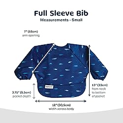 Tiny Twinkle Mess Proof Baby Bib,Waterproof Smock