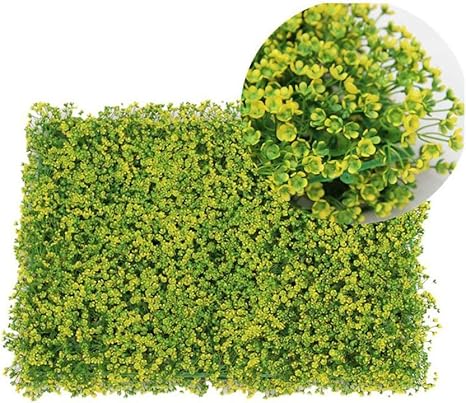 Amazon Xiaolin 人工ヘッジパネル 緑化植物プライバシーフェンスホームガーデン屋外ウォールパーティー結婚式の装飾 Color 01 造花 オンライン通販