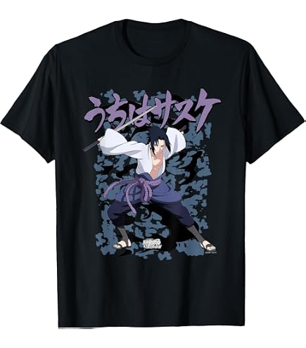 Amazon.com: Naruto Shippuden Sasuke Uchiha T-Shirt : Clothing