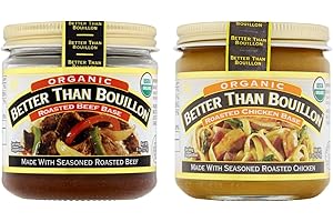 Better Than Bouillon Organic Roasted Chicken Base + Organic Beef Base (Variety Pack)