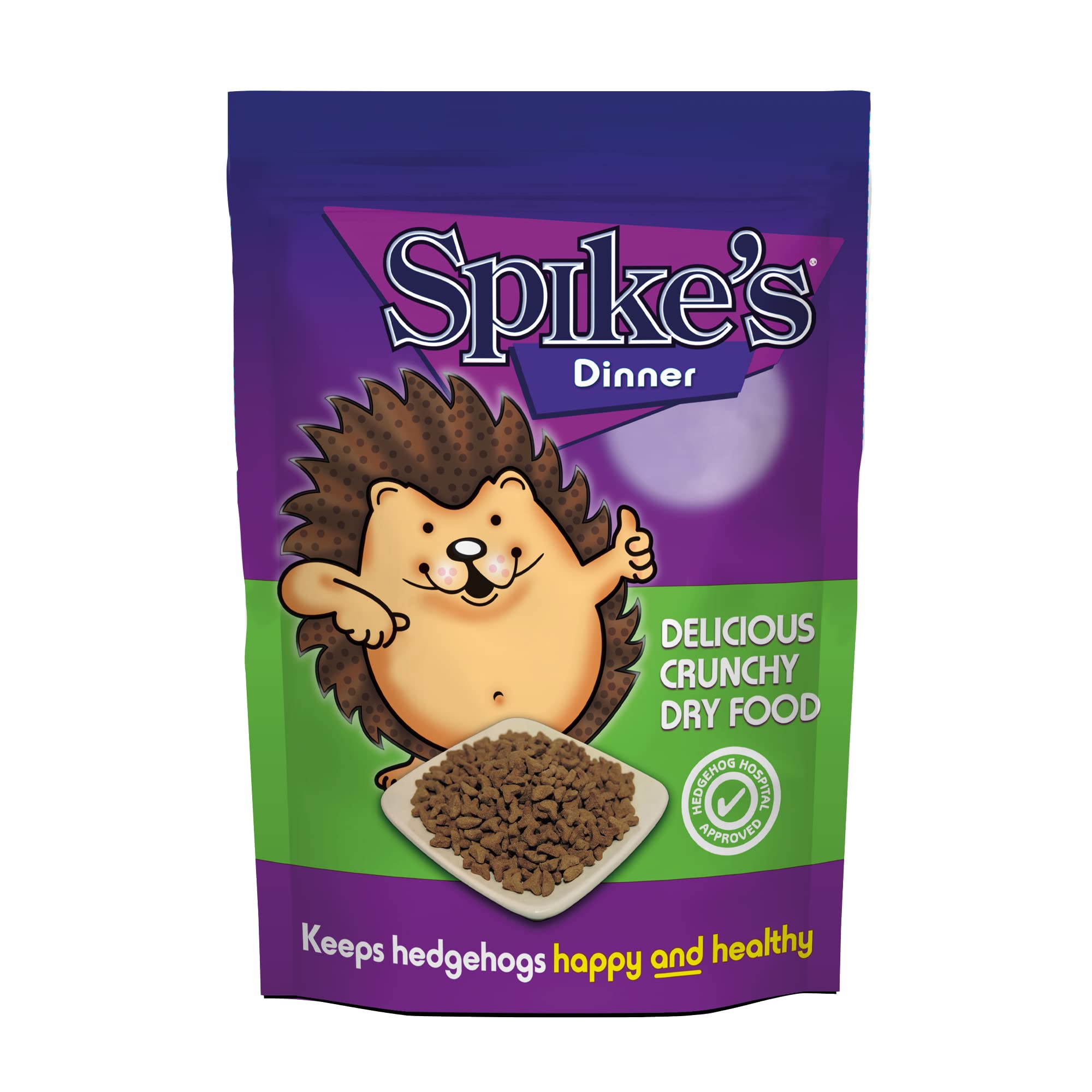 Spike's | Hedgehog Food, Delicious Crunchy Dry | High in Fibre, with Fresh Chicken | Suitable for Adults & Hoglets | Made in the UK (650g)