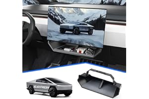 ELECFRESH Center Console Organizer Under Screen Storage Box for 2024 2025 2026Tesla Cybertruck Accessories, Dashboard Hidden Tray for Cybertruck (A)