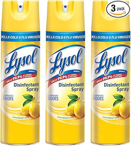 Lysol Disinfectant Spray, Lemon Breeze, 113 Ounce (Pack of 13)