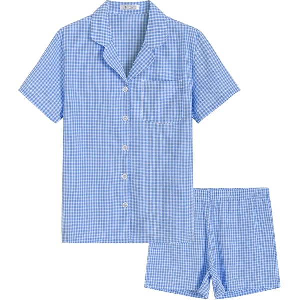 Bella Il Fiore Women's Seersucker Pajama Set - Ultra Soft Short Sleeve PJ With Ruffles (Size L, Lime) - View #9