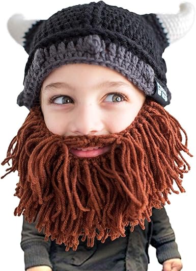 crochet beard hat