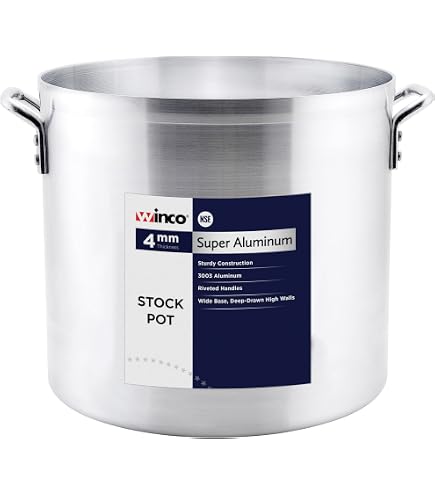 Amazon.com: Winco USA Super Aluminum Stock Pot, Heavy Weight, 8