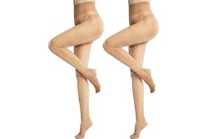 MANZI 2 Pairs Sparkly Tights for Women 20D Ultra Soft Sheer Shimmer Pantyhose High Waist Shiny Nylon Stockings