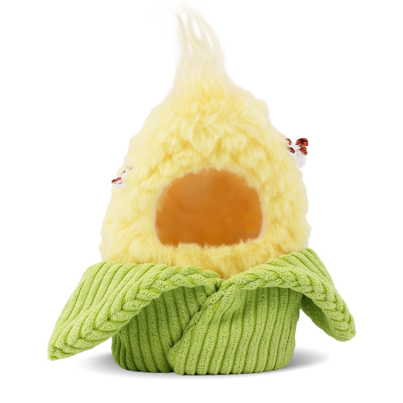 17cm Doll Clothes Set, Plush Vibrant Corn-Themed Yellow & Green Doll Onesie Adorable Toy Outfits for Plush Toy Decoration Display & Collection
