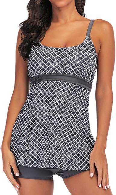 Amazon Com Xuejin Women S Slimming Tummy Control Swimdress