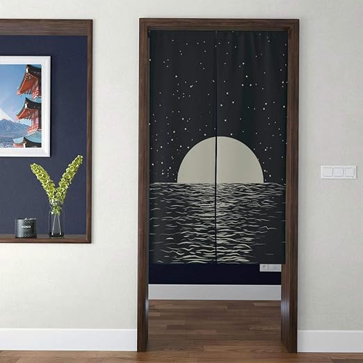 Amazon Com Door Tapestry Japanese Kitchen Curtains Window