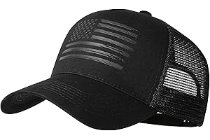 VIONLAN Baseball Cap, American Flag Trucker Hat for Men Women, Breathable Adjustable Fit Outdoor Mesh Snapback Hats