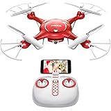 DoDoeleph Syma X5UW Wifi FPV 720P HD Camera Quadcopter Drone with Flight Plan Route App Control & Altitude Hold Function With Extra Battery