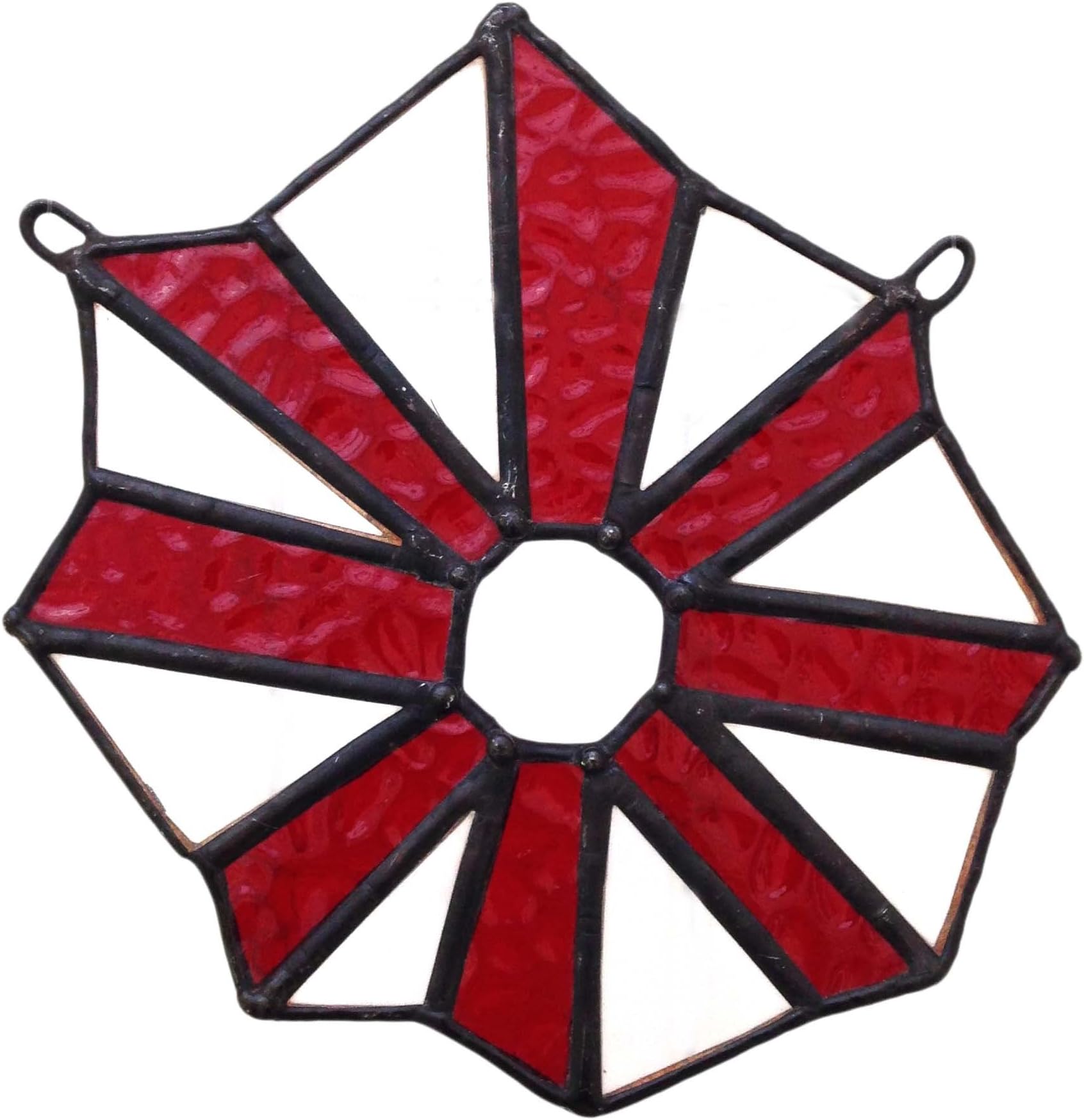 Stained Glass Panel Suncatcher Unique Gift Decoration Original Art Work Handmade in England by Lenka Star
