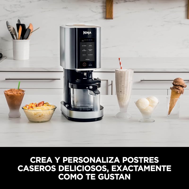 CREAMi, Heladera Eléctrica Multifunción, Negro y Plata
