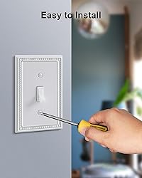 TREEWELL 4-Pack Single Toggle Light Switch Cover