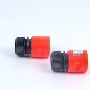 Pepper Agro Garden Watering Quick Connector for 1/2 inch Hose Pipe snap on Adapter Set of 2