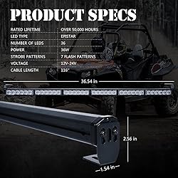 Xprite 36" Rear LED Chase Light Bars, All in One