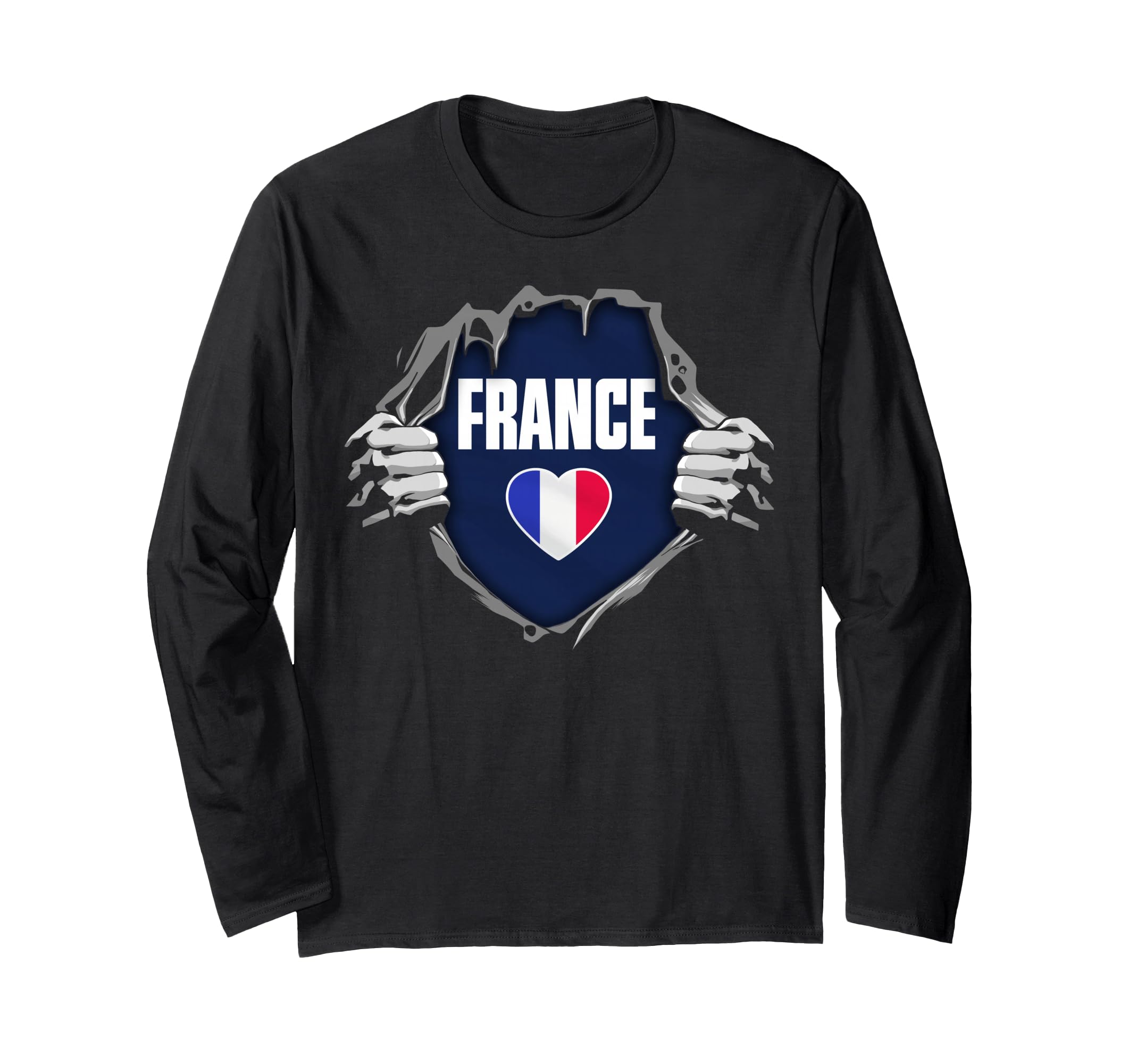 France French national flag I love France Long Sleeve T-Shirt
