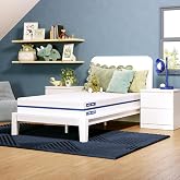 Nectar Kids Twin 8" Mattress &amp; Bamboo Bed Frame - 2-Sided Design for Growing Children - Machine Washable Cooling Cover - Easy Tool Free Set Up - Fiberglass Free - Durable - 365 Night Trial
