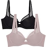 Smart & Sexy Women's Mesh Plunge Bra, available in single and 2 Packs!