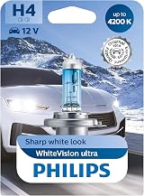 Philips WhiteVision Ultra Xenon Effect H4 Headlight Bulb 4.200K Single